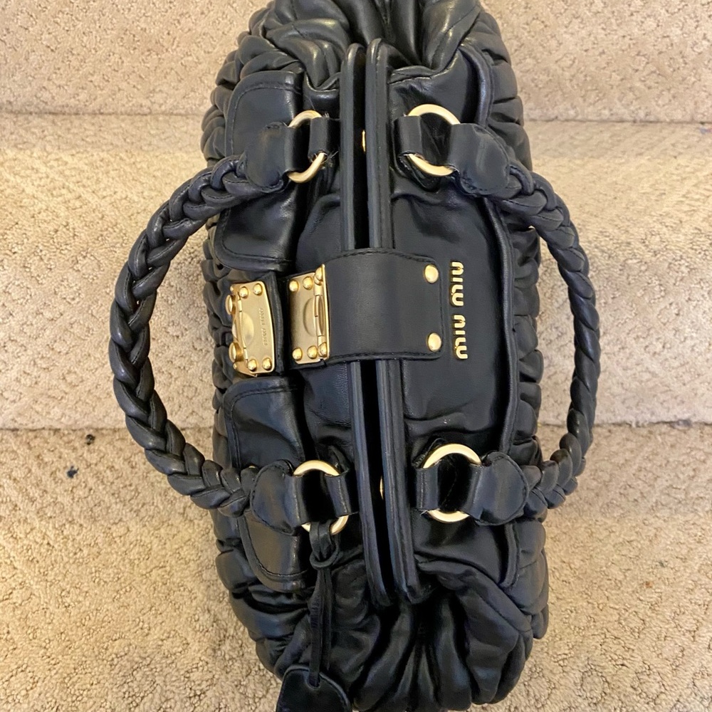 Authentic Vintage Miu Miu Matelasse Frame Satchel - image 5